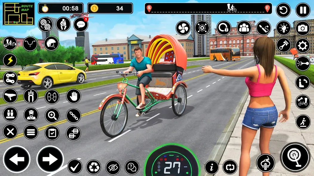 BMX Cycle Games 3D Cycle Race (игры на велосипеде 3D гонка)  [МОД Бесконечные деньги] Screenshot 1