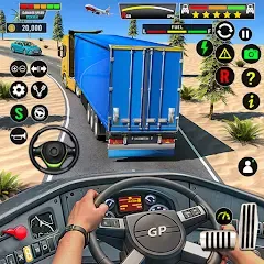 Взлом Truck Driving Euro Truck Game  [МОД Unlimited Money] - последняя версия apk на Андроид