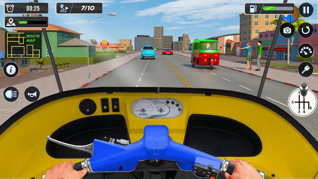 Tuk Tuk Auto Driving Games 3D  [МОД Mega Pack] Screenshot 2