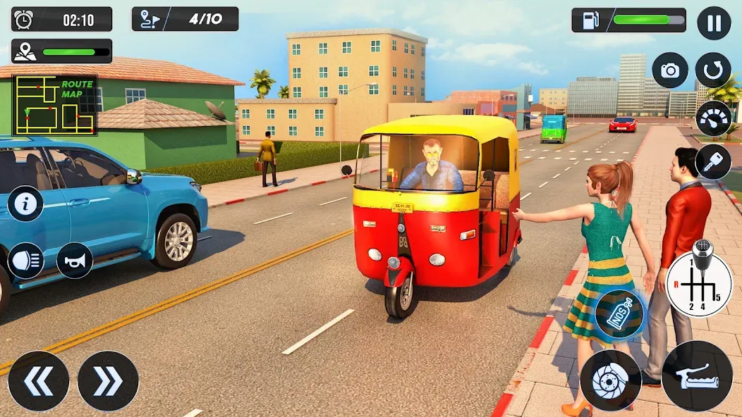 Tuk Tuk Auto Driving Games 3D  [МОД Mega Pack] Screenshot 3