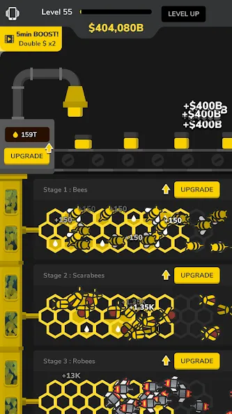 Idle Bee Factory Tycoon  [МОД Unlimited Money] Screenshot 3