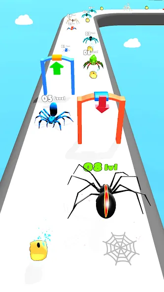 Insect Run - Spider Evolution (Инсект Эволюшн Ран)  [МОД Бесконечные деньги] Screenshot 5