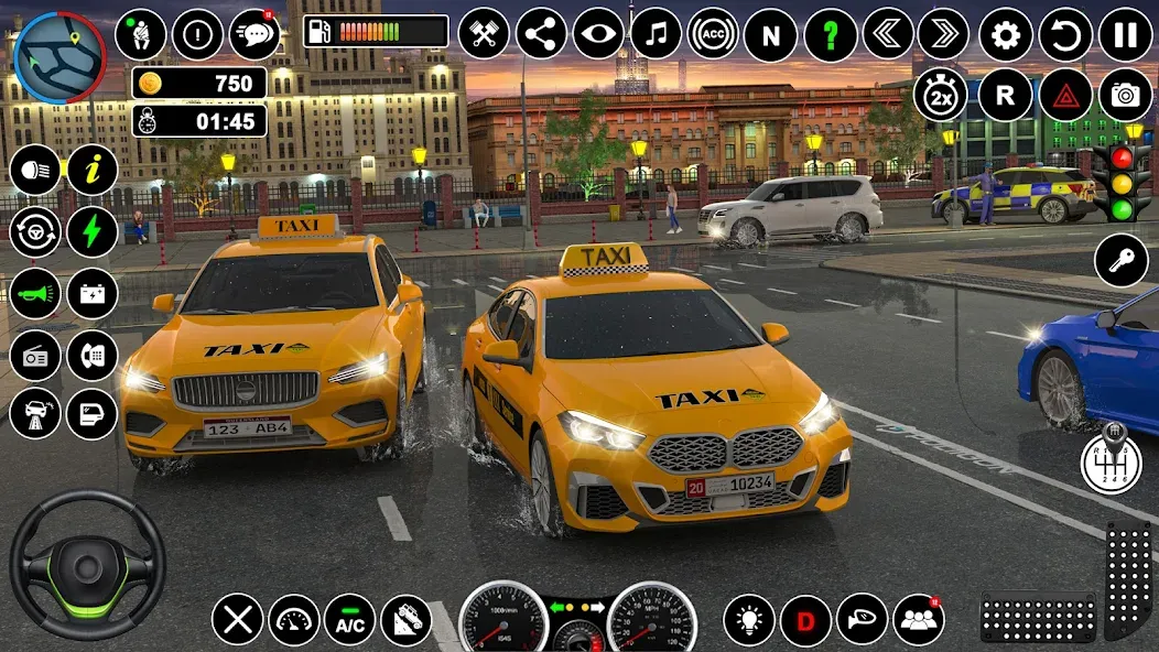 Russian Taxi Driving Simulator  [МОД Бесконечные монеты] Screenshot 5