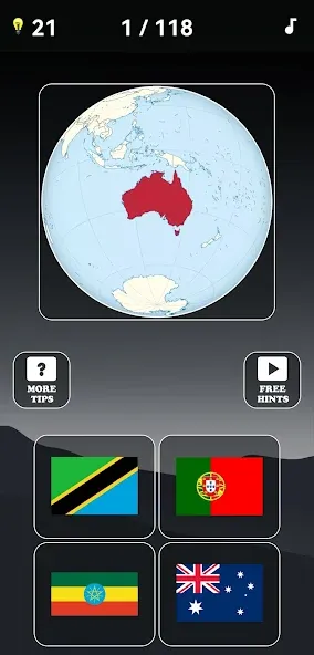 Guess the World Map Quiz  [МОД Много денег] Screenshot 4