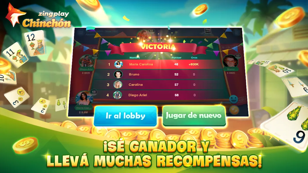 ChinChón Zingplay Juego Online  [МОД Меню] Screenshot 5