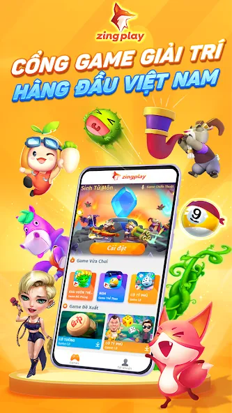 ZingPlay HD Cổng game giải trí  [МОД Меню] Screenshot 1