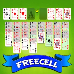 Скачать взломанную FreeCell Solitaire - Card Game  [МОД Бесконечные монеты] - последняя версия apk на Андроид