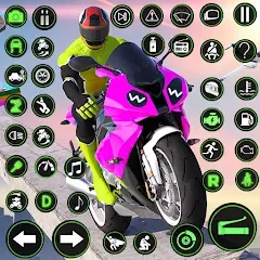 Скачать взломанную Racing Bike Stunt Games Master (Гонки на мотоциклах Мастер игр в трюки)  [МОД Много денег] - последняя версия apk на Андроид