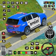 Скачать взломанную Police Car Driving School Game (Полицейская школа вождения автомобилей)  [МОД Бесконечные монеты] - последняя версия apk на Андроид