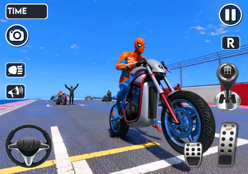 Spider Bike Stunt 3D Mega Ramp  [МОД Бесконечные деньги] Screenshot 4