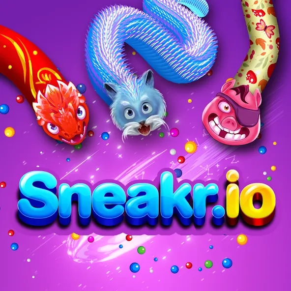 Sneak.io - Snake Game  [МОД Меню] Screenshot 1