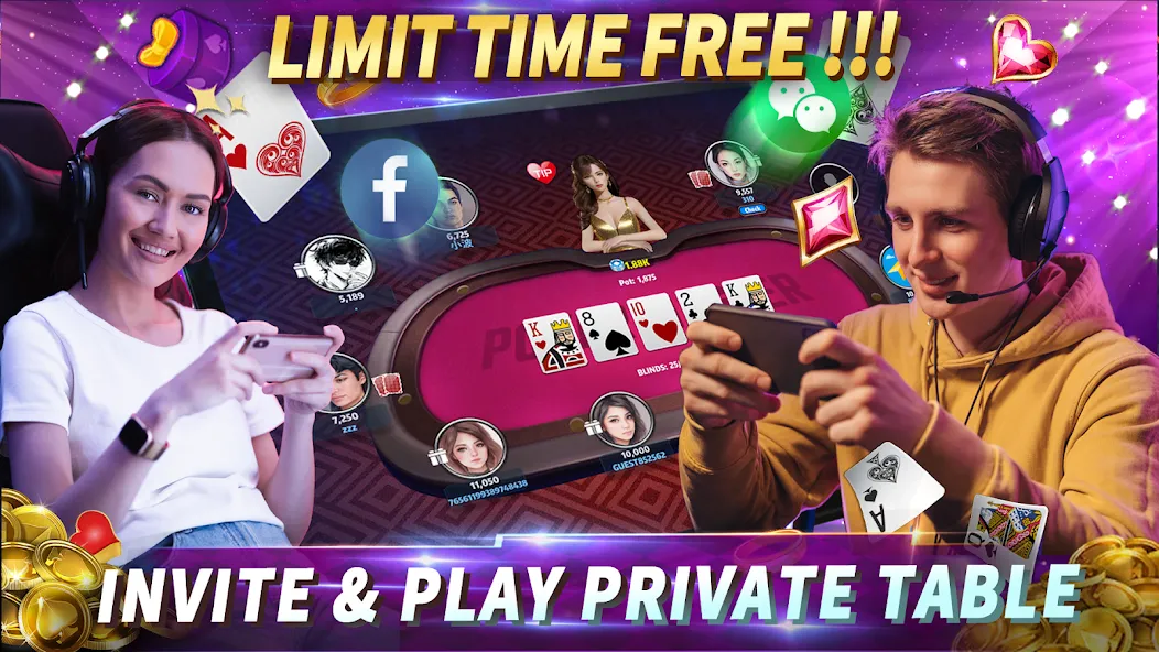 Poker Master Texas Holdem 2024 (Покер Мастер)  [МОД Unlimited Money] Screenshot 4