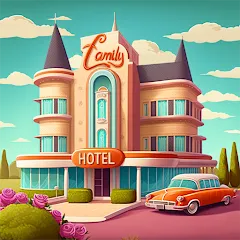 Скачать взломанную Merge Hotel: Family Story Game (Мердж Отель)  [МОД Unlimited Money] - стабильная версия apk на Андроид