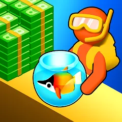 Скачать взломанную Aquarium Land - Fishbowl World (Аквариум Лэнд)  [МОД Много монет] - полная версия apk на Андроид