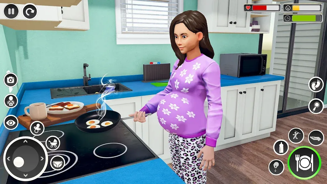 Pregnant Mom Simulator Games  [МОД Unlocked] Screenshot 1