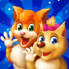 Взломанная Cat & Dog Story Adventure Game  [МОД Меню] - стабильная версия apk на Андроид