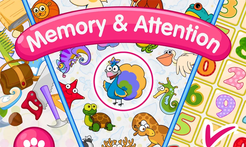 Memory & Attention Training  [МОД Бесконечные монеты] Screenshot 1