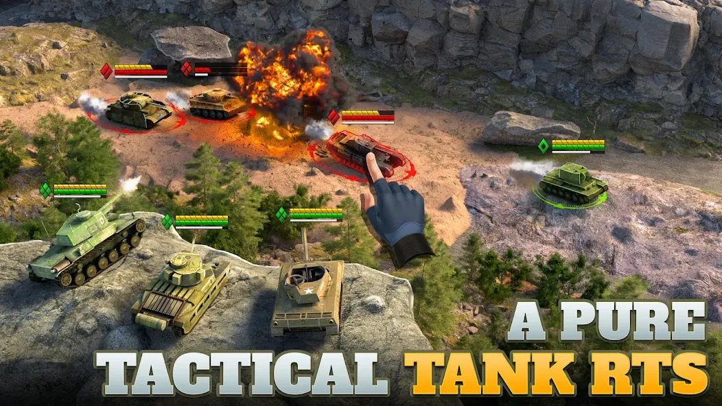 Tanks Charge: Online PvP Arena (Танковая атака)  [МОД Unlocked] Screenshot 1