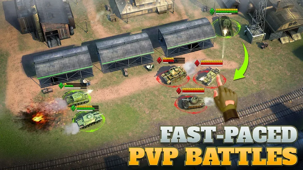 Tanks Charge: Online PvP Arena (Танковая атака)  [МОД Unlocked] Screenshot 3