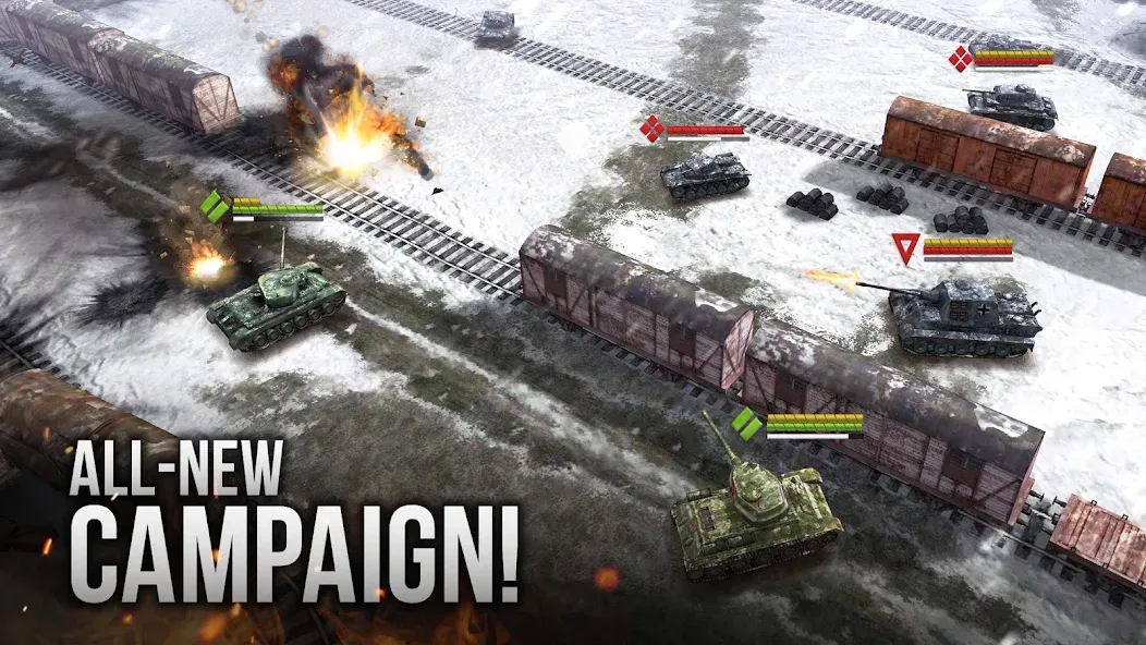 Armor Age: WW2 tank strategy (Армор Эйдж)  [МОД Бесконечные деньги] Screenshot 1