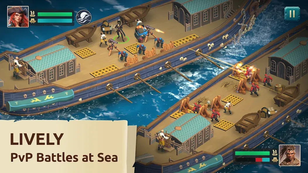 Pirate Ships・Build and Fight  [МОД Unlocked] Screenshot 1