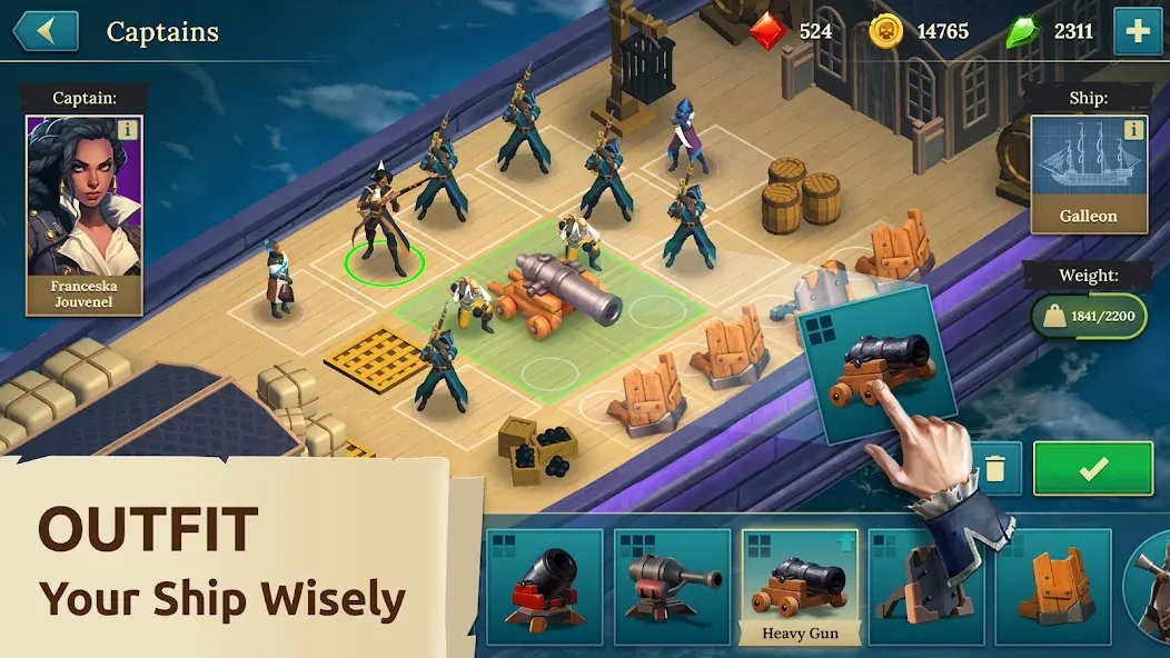 Pirate Ships・Build and Fight  [МОД Unlocked] Screenshot 2