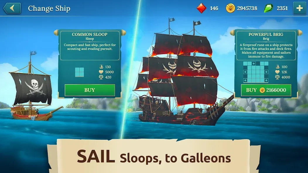 Pirate Ships・Build and Fight  [МОД Unlocked] Screenshot 3