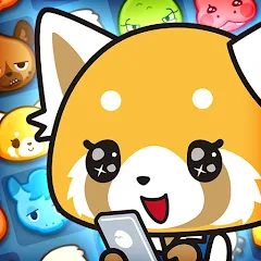 Скачать взломанную Aggretsuko : Match 3 Puzzle (Аггретсуко)  [МОД Бесконечные деньги] - стабильная версия apk на Андроид