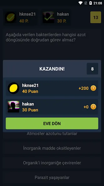 Biyoloji Quiz - PvP Online (Биология Квиз)  [МОД Unlimited Money] Screenshot 3