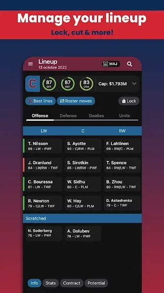 Hockey Legacy Manager 23 (Хоккей Легаси Менеджер 23)  [МОД Unlimited Money] Screenshot 1