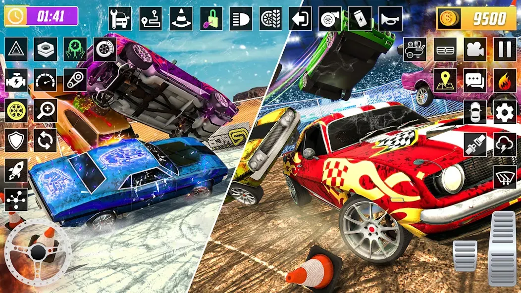 X Demolition Derby : Car Games  [МОД Бесконечные деньги] Screenshot 5