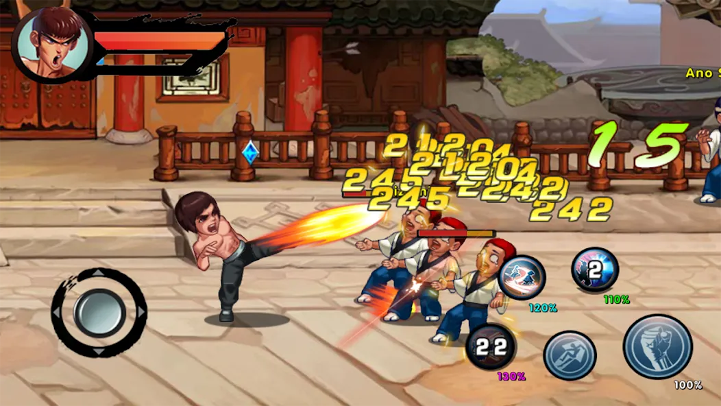 Kung Fu Attack: Final Fight (Кунгфу Атака)  [МОД Unlimited Money] Screenshot 1