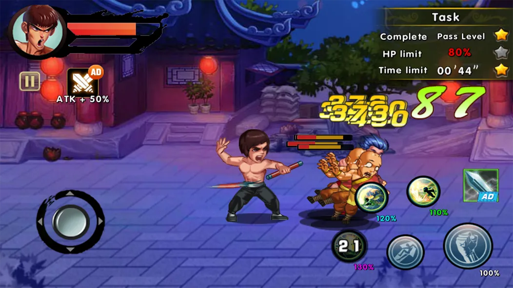 Kung Fu Attack: Final Fight (Кунгфу Атака)  [МОД Unlimited Money] Screenshot 3