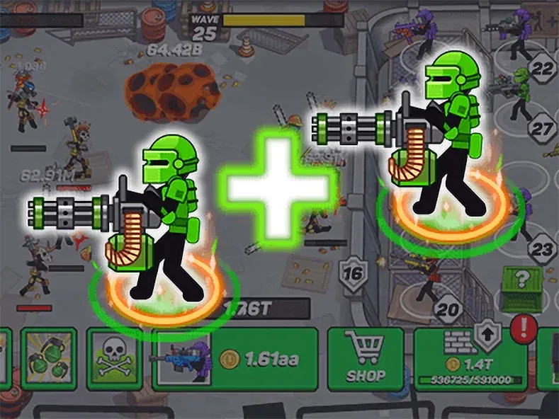 Stickman Defenders: Stick War  [МОД Unlocked] Screenshot 2
