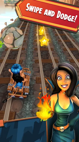 Hugo Troll Race 2: Rail Rush (Хуго Тролл Гонка 2)  [МОД Много монет] Screenshot 2