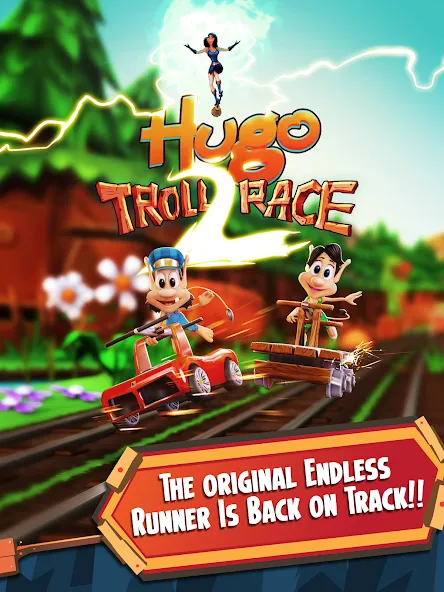 Hugo Troll Race 2: Rail Rush (Хуго Тролл Гонка 2)  [МОД Много монет] Screenshot 5