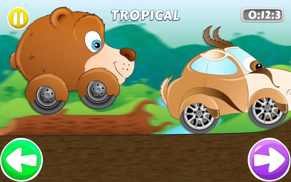 Racing car game for kids  [МОД Menu] Screenshot 1