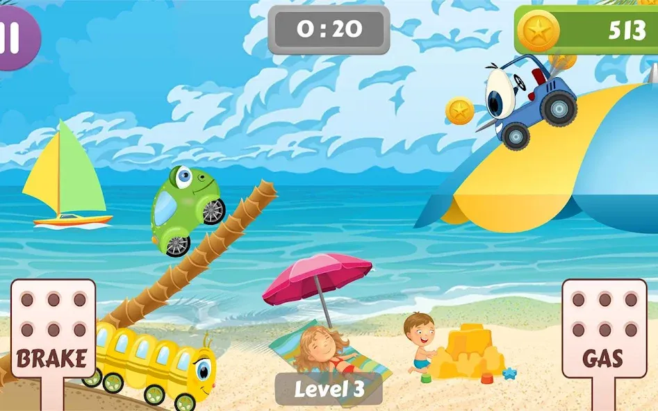 Car Racing game for toddlers  [МОД Mega Pack] Screenshot 4