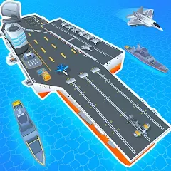 Взломанная Idle Aircraft Carrier (Айдл Эйркрафт Кэрриер)  [МОД Меню] - полная версия apk на Андроид