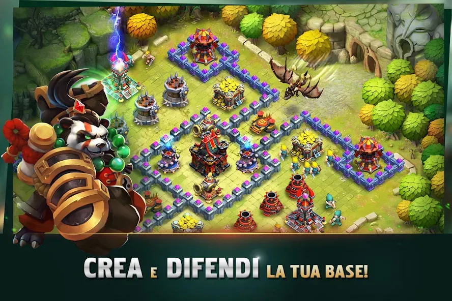 Clash of Lords 2: Italiano (Клэш оф Лордс 2)  [МОД Бесконечные деньги] Screenshot 1