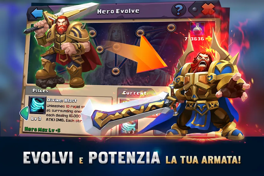 Clash of Lords 2: Italiano (Клэш оф Лордс 2)  [МОД Бесконечные деньги] Screenshot 3