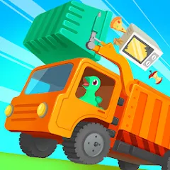 Скачать взлом Dinosaur GarbageTruck:for kids  [МОД Много денег] - последняя версия apk на Андроид