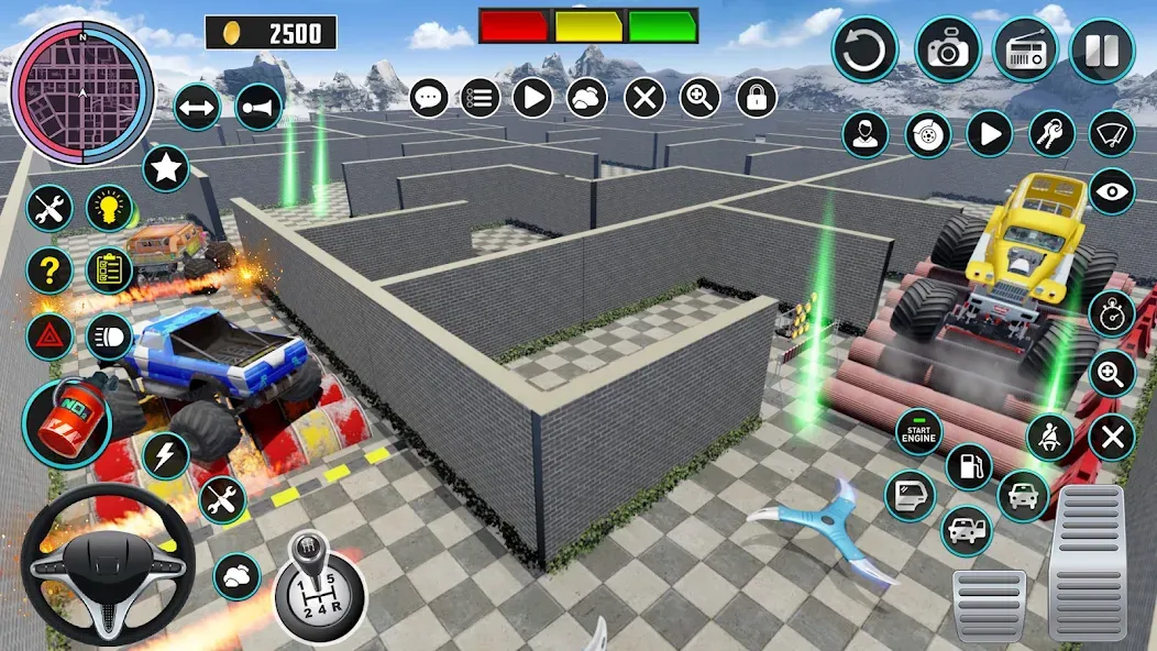 Monster Truck Maze Puzzle Game  [МОД Бесконечные монеты] Screenshot 3