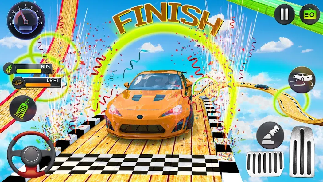 Mega Ramp Car Stunts Race Game  [МОД Unlocked] Screenshot 4