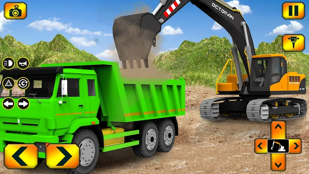 Sand Excavator Simulator Games  [МОД Unlimited Money] Screenshot 1