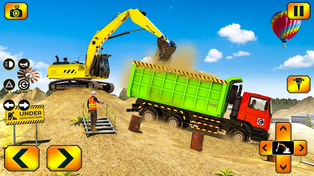 Sand Excavator Simulator Games  [МОД Unlimited Money] Screenshot 5