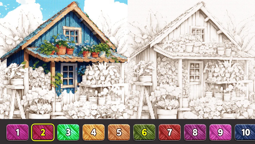 Cross Stitch: Color by Number  [МОД Все открыто] Screenshot 3