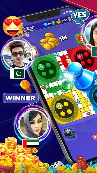 Online Ludo Game Multiplayer (Лудо Мастер Лудо Дайс Кинг)  [МОД Unlimited Money] Screenshot 4