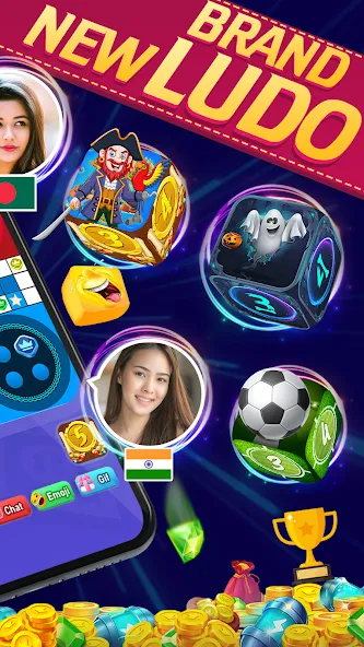 Online Ludo Game Multiplayer (Лудо Мастер Лудо Дайс Кинг)  [МОД Unlimited Money] Screenshot 5