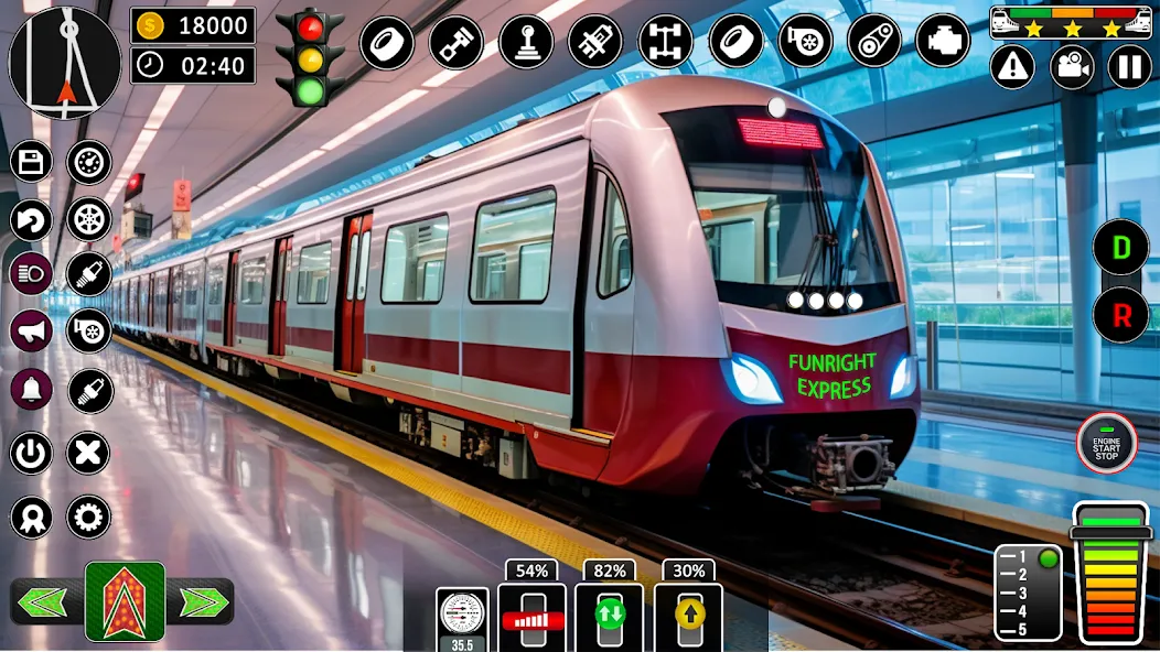 City Train Games Driver Sim 3D  [МОД Много монет] Screenshot 1